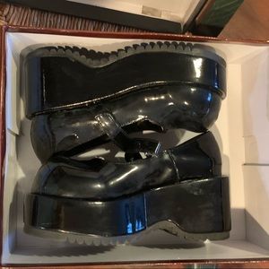 Demonia DOLLY-01 **NEVER WORN** Platform Mary Jane Black Patent